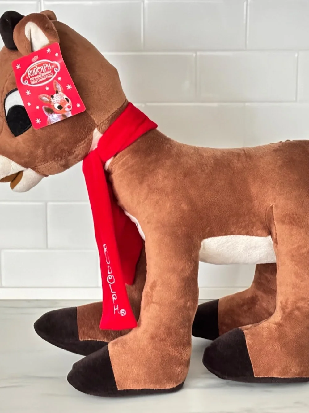 NWT Rudolph the Red Nosed Reindeer Plush Greeter Toy Dan Dee LARGE Christmas NEW